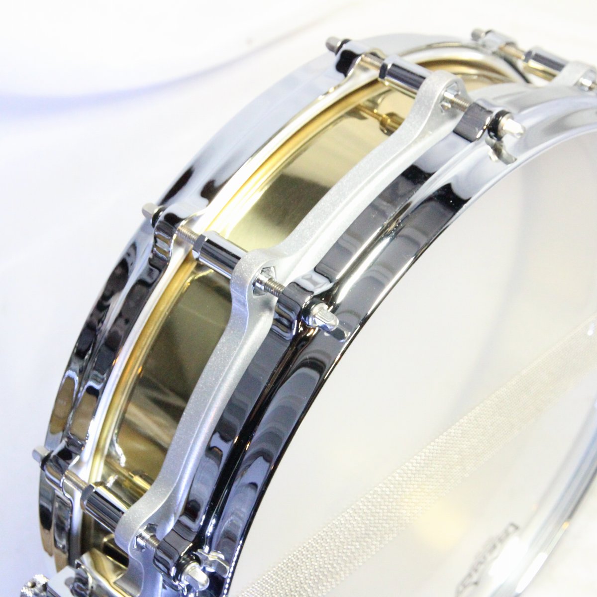 USED PEARL / B-9114P 14x3.5 Flee Floating Brass Piccolo Pearl Snare Drum [08]