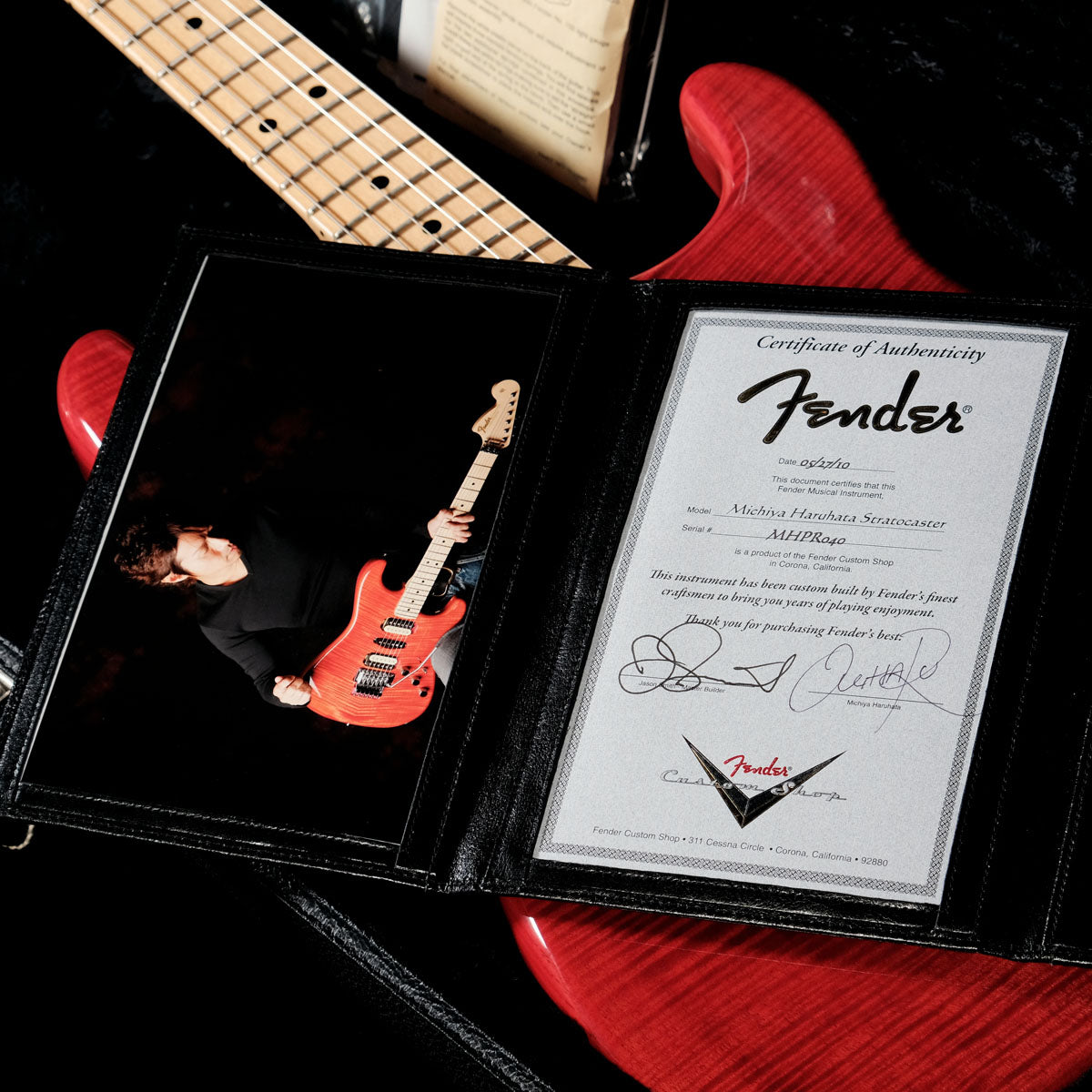 [SN MHPR040] USED Fender Custom Shop / MBS Michiya Haruhata III Stratocaster Pink Trans by Jason Smith [05]