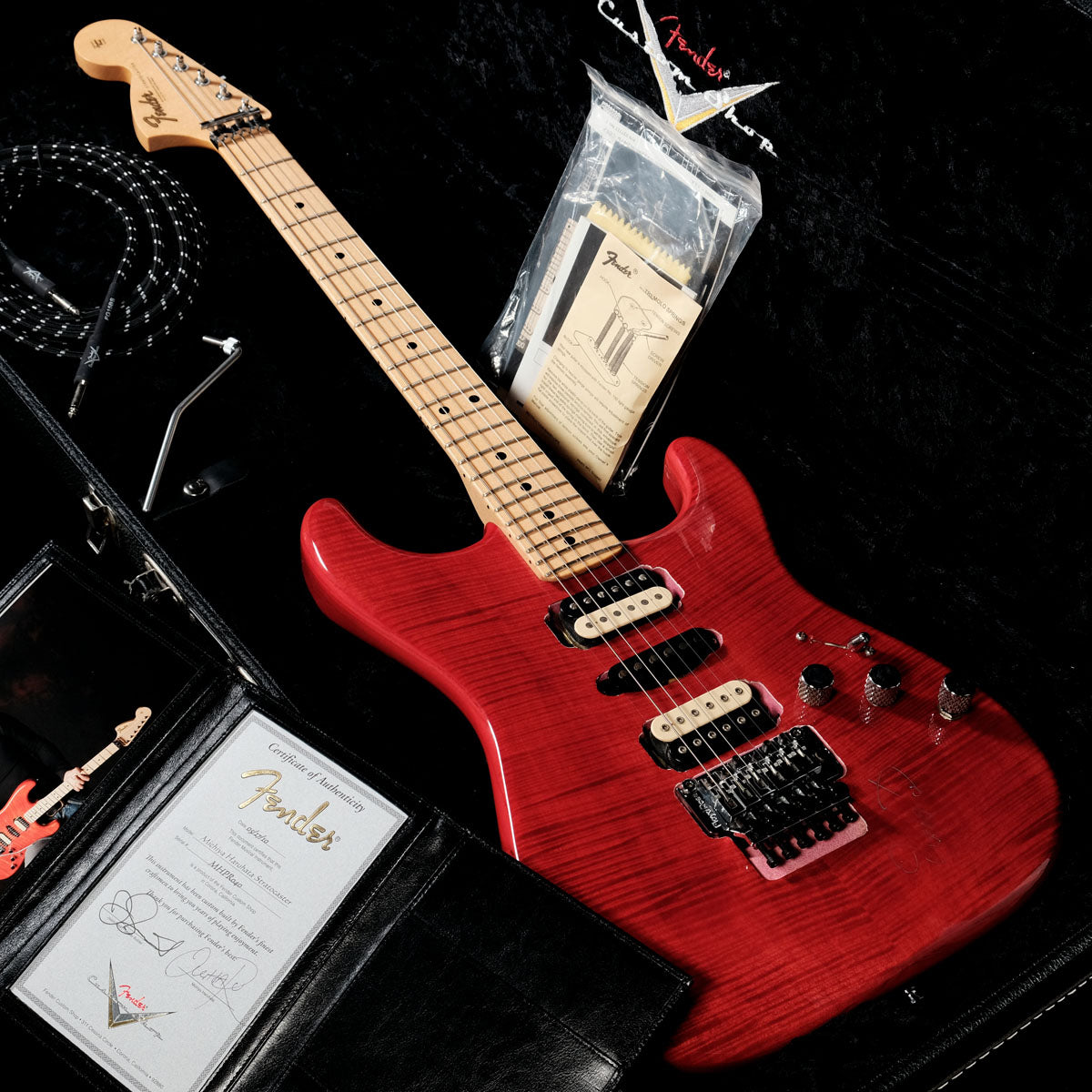 [SN MHPR040] USED Fender Custom Shop / MBS Michiya Haruhata III Stratocaster Pink Trans by Jason Smith [05]