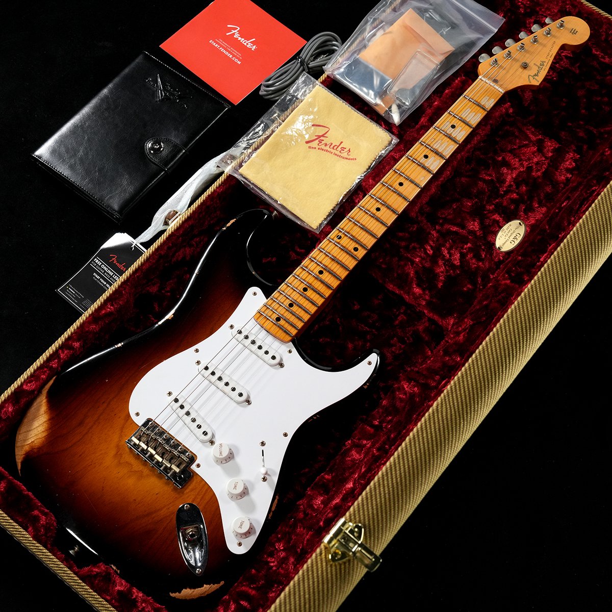 [SN 2569] USED Fender Custom Shop / Limited Edition 70th Anniversary 1954 Stratocaster Relic Wide Fade 2-Color Sunburst [05]