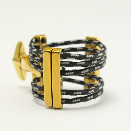 USED SILVERSTEIN / Ligature Alto HR Size CRYO4 Gold Ligature [03]