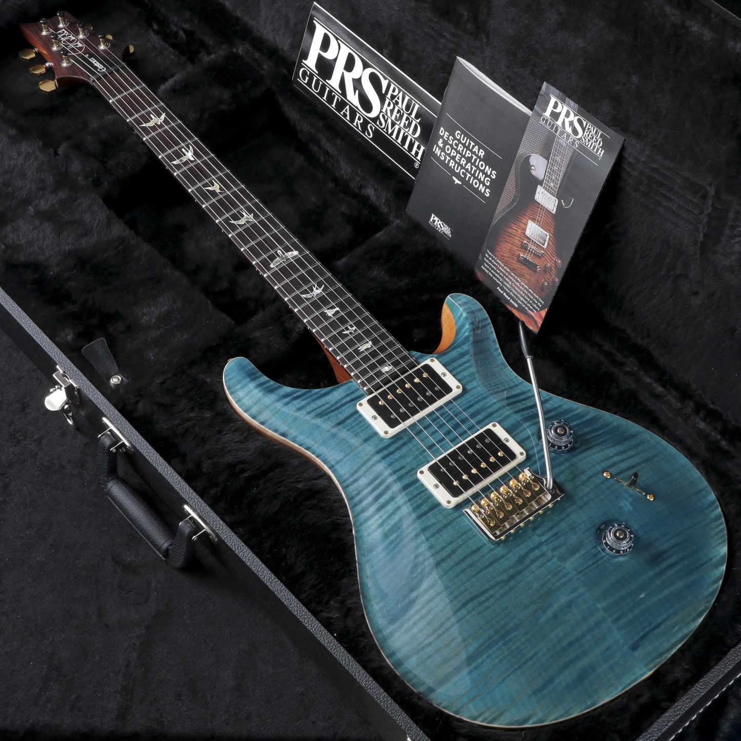 [SN 23 0370907] USED Paul Reed Smith (PRS) / 2023 Custom 24 10Top Carroll Blue Pattern Thin Neck [03]