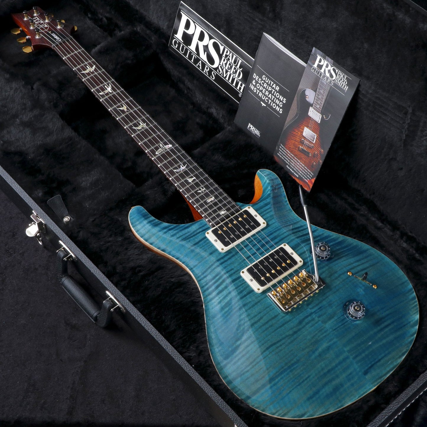 [SN 23 0370907] USED Paul Reed Smith (PRS) / 2023 Custom 24 10Top Carroll Blue Pattern Thin Neck [03]
