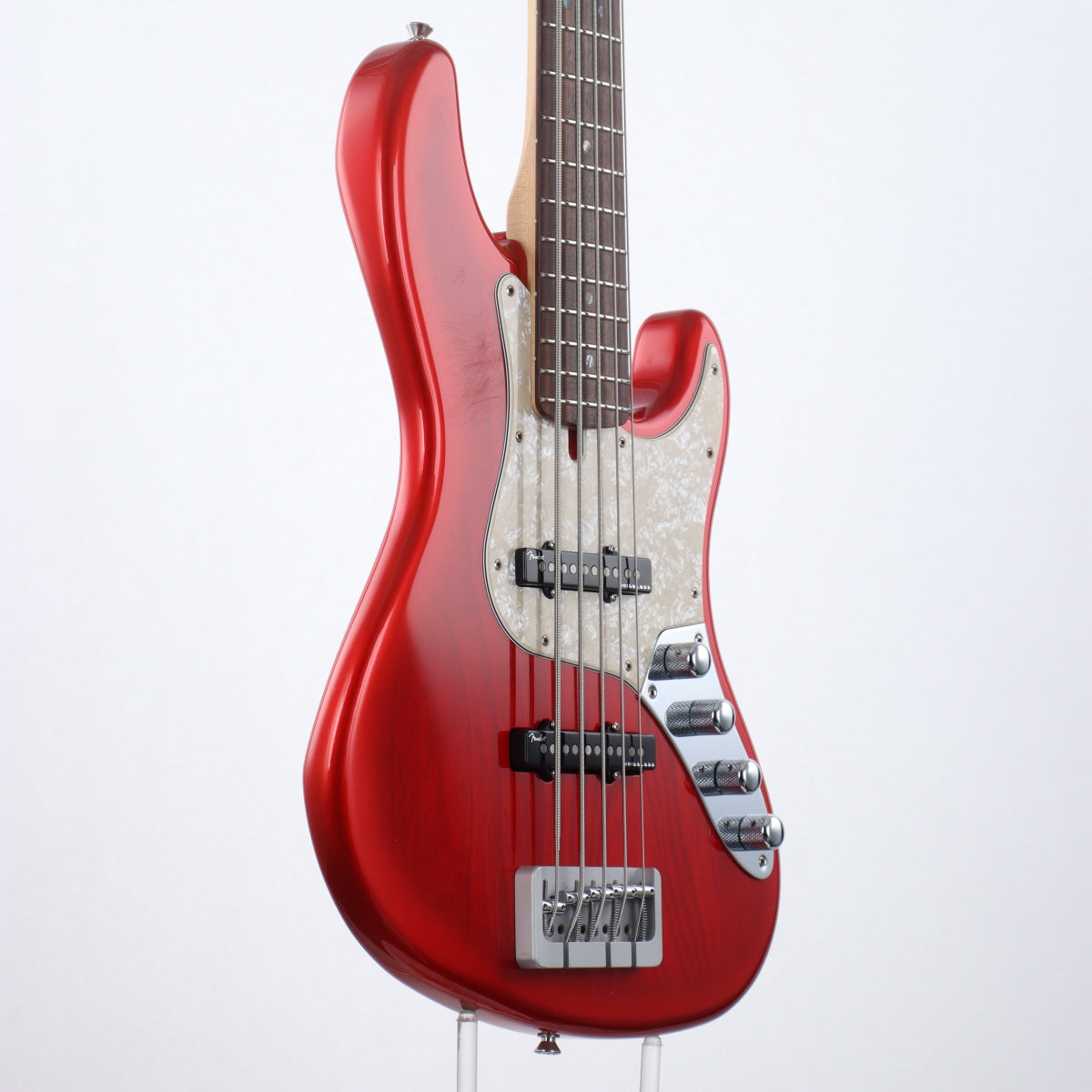 [SN JD20015300] USED Fender / Limited Deluxe Jazz Bass V MOD Crimson Red Burst [12]