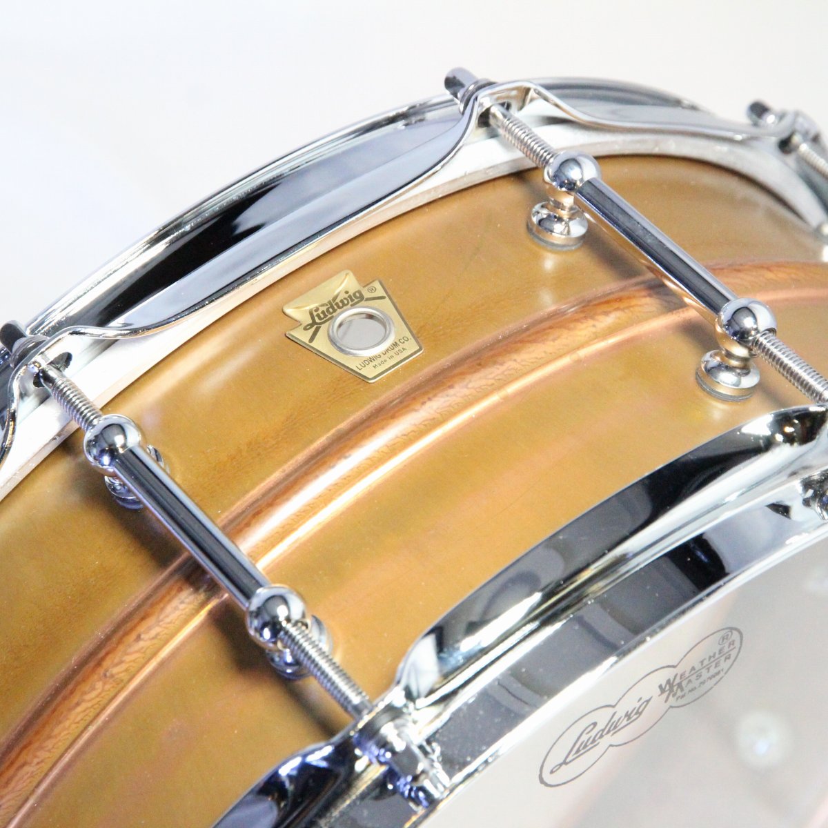 USED Ludwig / LC661T Copper Phonic Raw Finish Tube Lug 14x5 Ludwig Copper Phonic [08]