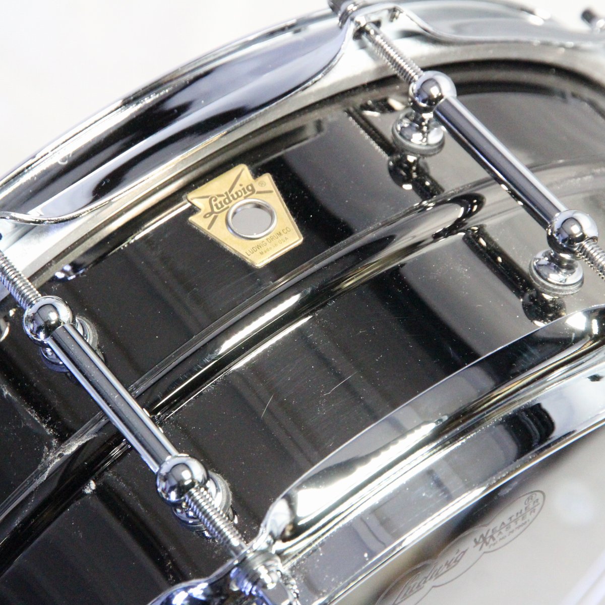 USED LUDWIG / LB416T Black Beauty 14×5 RADIC Black Beauty Snare Drum [08]