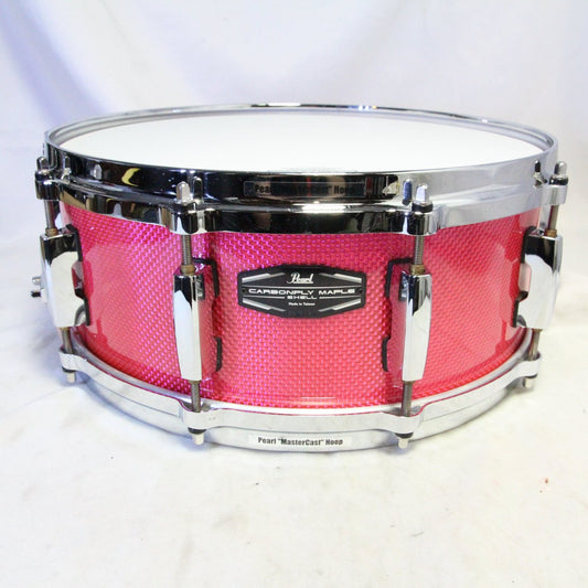 USED PEARL / CMP1455S/C #370 Carbonply Maple Pink Carbon 14x5.5 Pearl Snare Drum [08]
