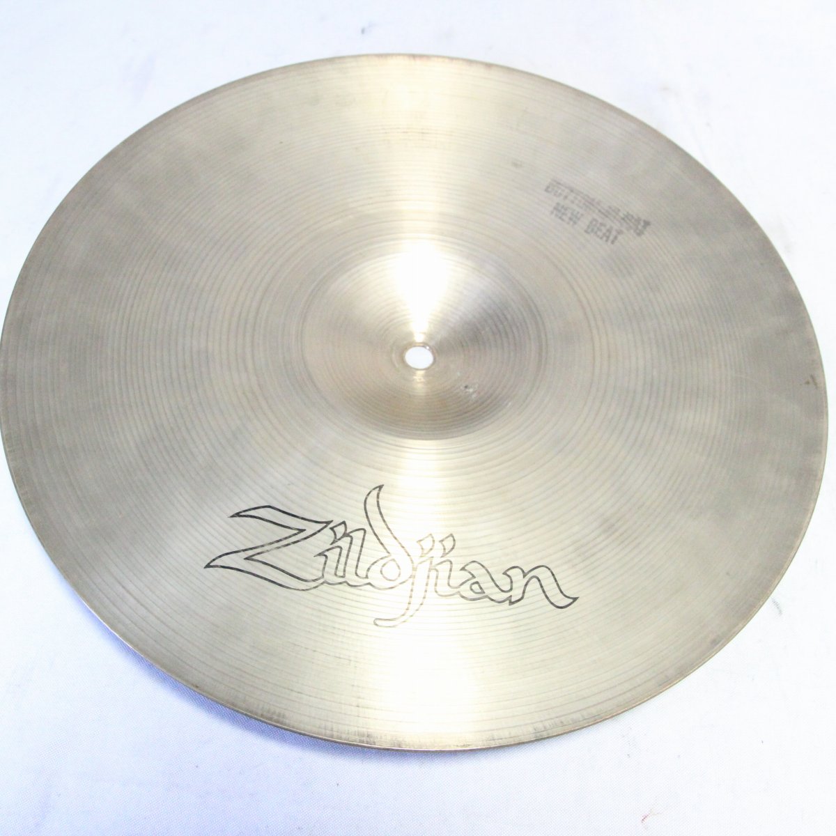 USED ZILDJIAN / 70s 14" NewBeat Hihat 884/1364g A Zildjian White Painted Logo Hi Hat [08]