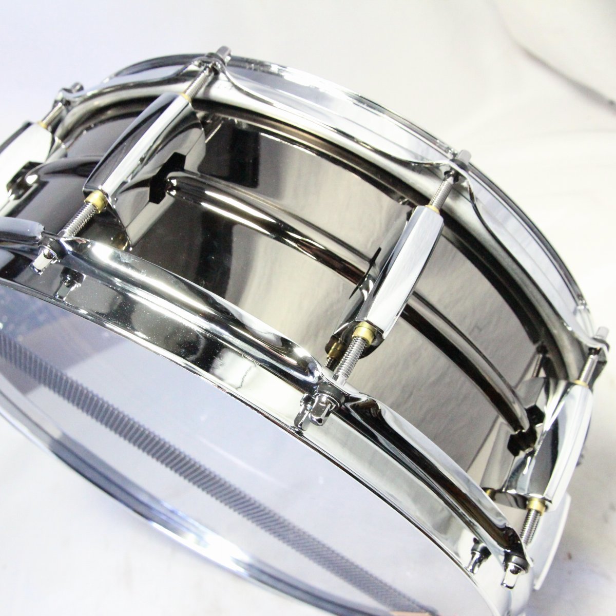 USED PEARL / STH1450BR Sensitone Heritage Alloy Black Brass 14x5 Pearl Snare Drum [08]