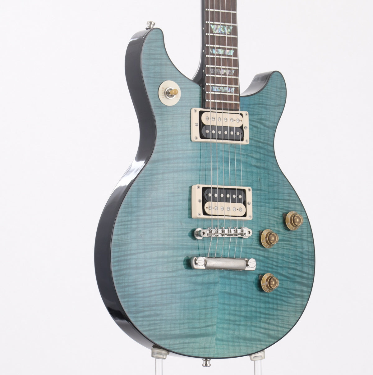 [SN TAK AB 3135] USED Gibson Custom / Tak Matsumoto DC Standard Flame Top Aqua Blue 2nd Edition 2013 [10]