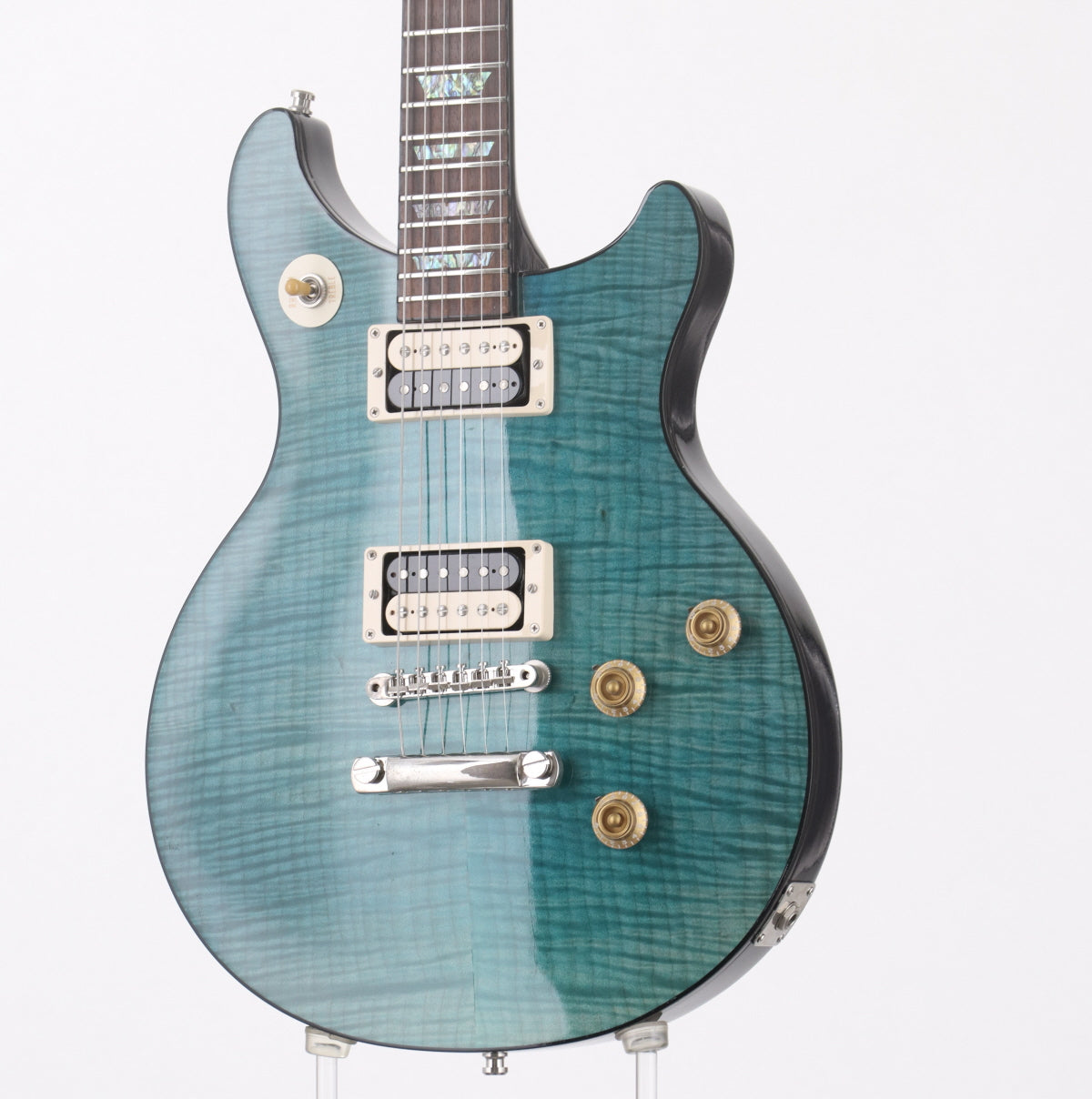 [SN TAK AB 3135] USED Gibson Custom / Tak Matsumoto DC Standard Flame Top Aqua Blue 2nd Edition 2013 [10]