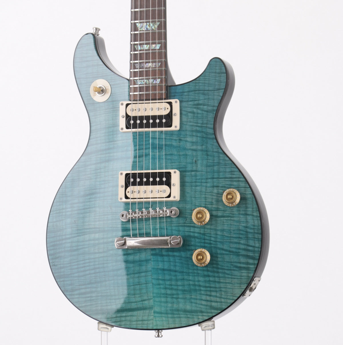 [SN TAK AB 3135] USED Gibson Custom / Tak Matsumoto DC Standard Flame Top Aqua Blue 2nd Edition 2013 [10]