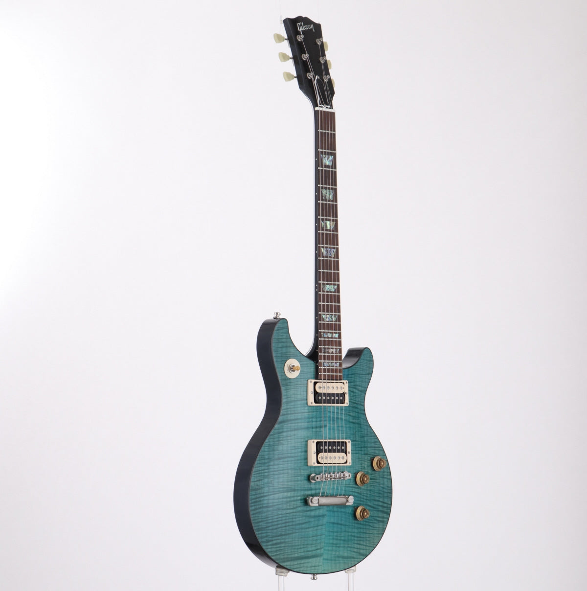 [SN TAK AB 3135] USED Gibson Custom / Tak Matsumoto DC Standard Flame Top Aqua Blue 2nd Edition 2013 [10]