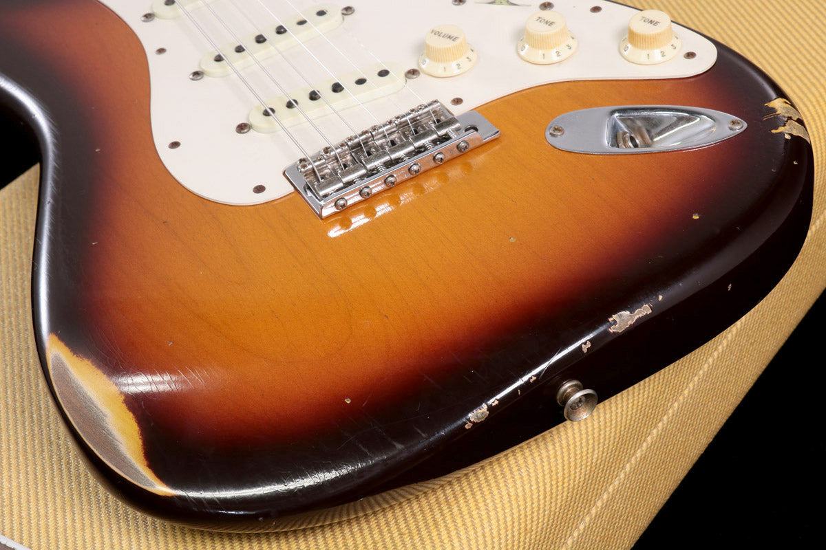 [SN CZ541693] USED Fender Custom Shop / Ltd 1959 Transition Stratocaster Relic Chocolate 3-Color Sunburst [3.46kg / 2019] [08]
