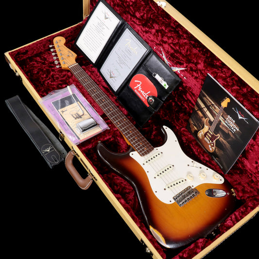 [SN CZ541693] USED Fender Custom Shop / Ltd 1959 Transition Stratocaster Relic Chocolate 3-Color Sunburst [3.46kg / 2019] [08]