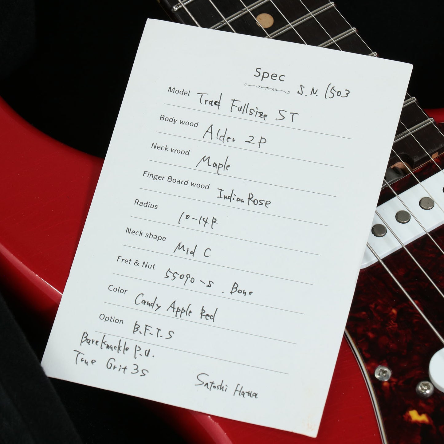 [SN 1503] USED INFINITE / Trad Fullsize ST Candy Apple Red [3.26kg] INFINITE [08]