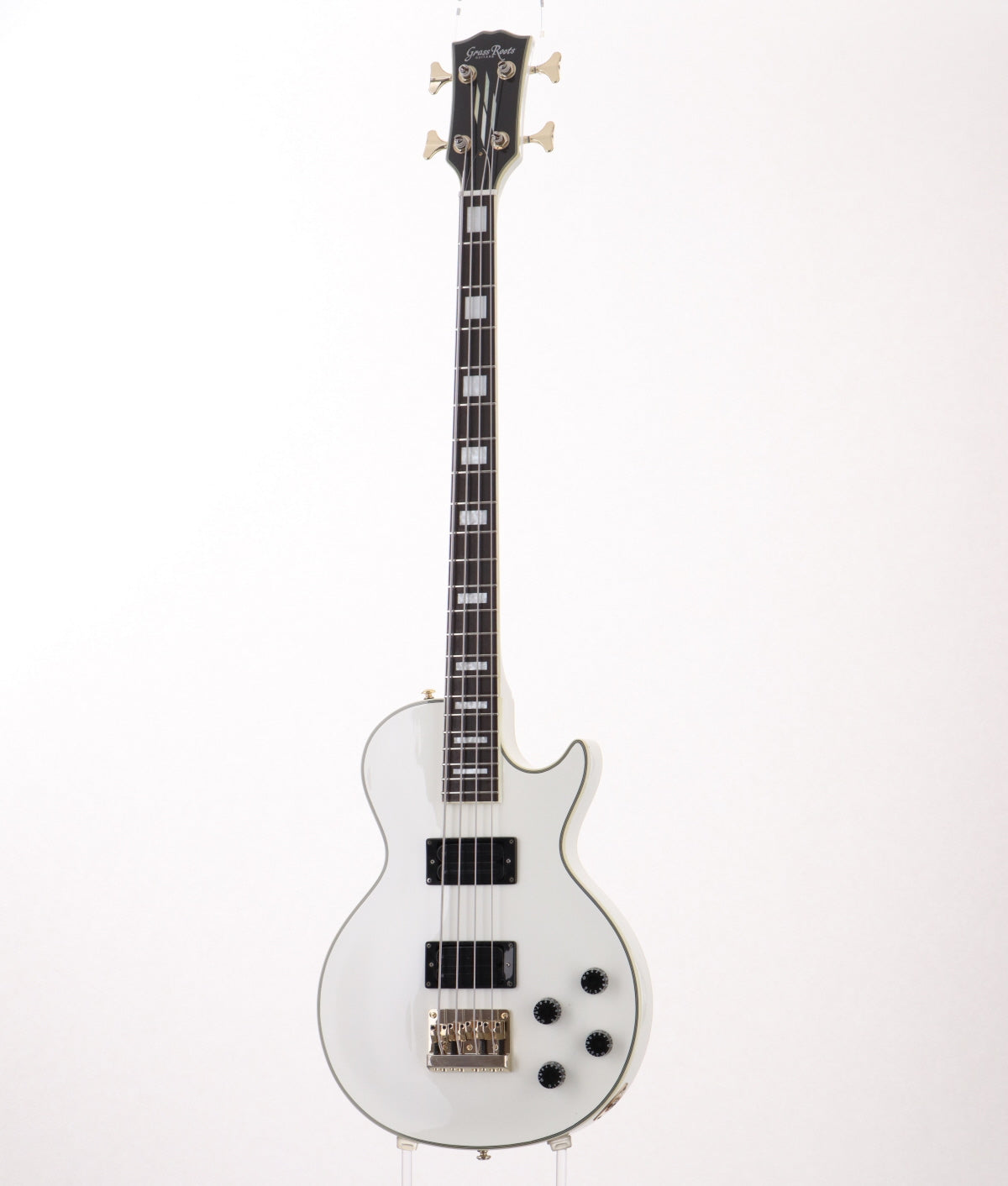 [SN GW12014202] USED Grass Roots / G-LB-52CC White [2012/4.30kg] Grass Roots Electric Bass Les Paul Bass Type [08]