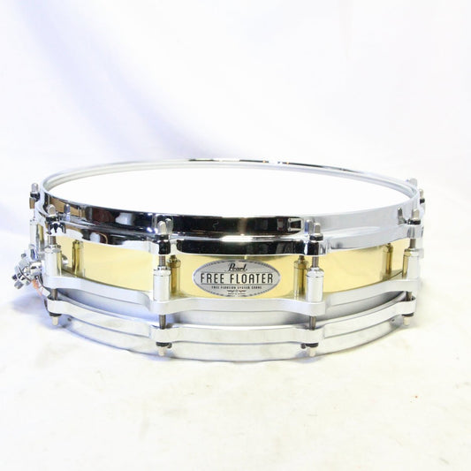 USED Pearl / FBN1435/C FREE FLOATER Brass 14x3.5 Pearl Free-Floating Snare Drum [08]