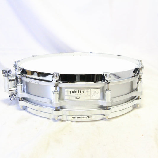 USED PEARL / YA1435-2 Yukihiro Signature 14x3.5 Pearl Pearl Snare Drum Case included [08]