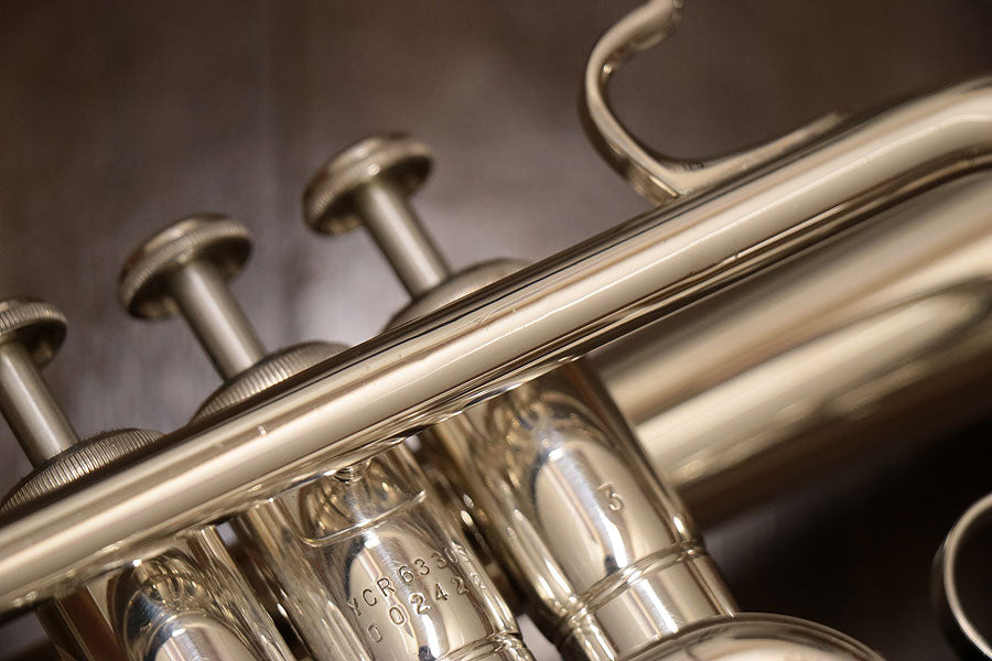 ヤマハ　コルネット　YCR-6330Ⅱ　Lボア　シルバー　純正ハードケース ヤマハ コルネット YCR-6330Ⅱ Lボア シルバー 純正ハードケース