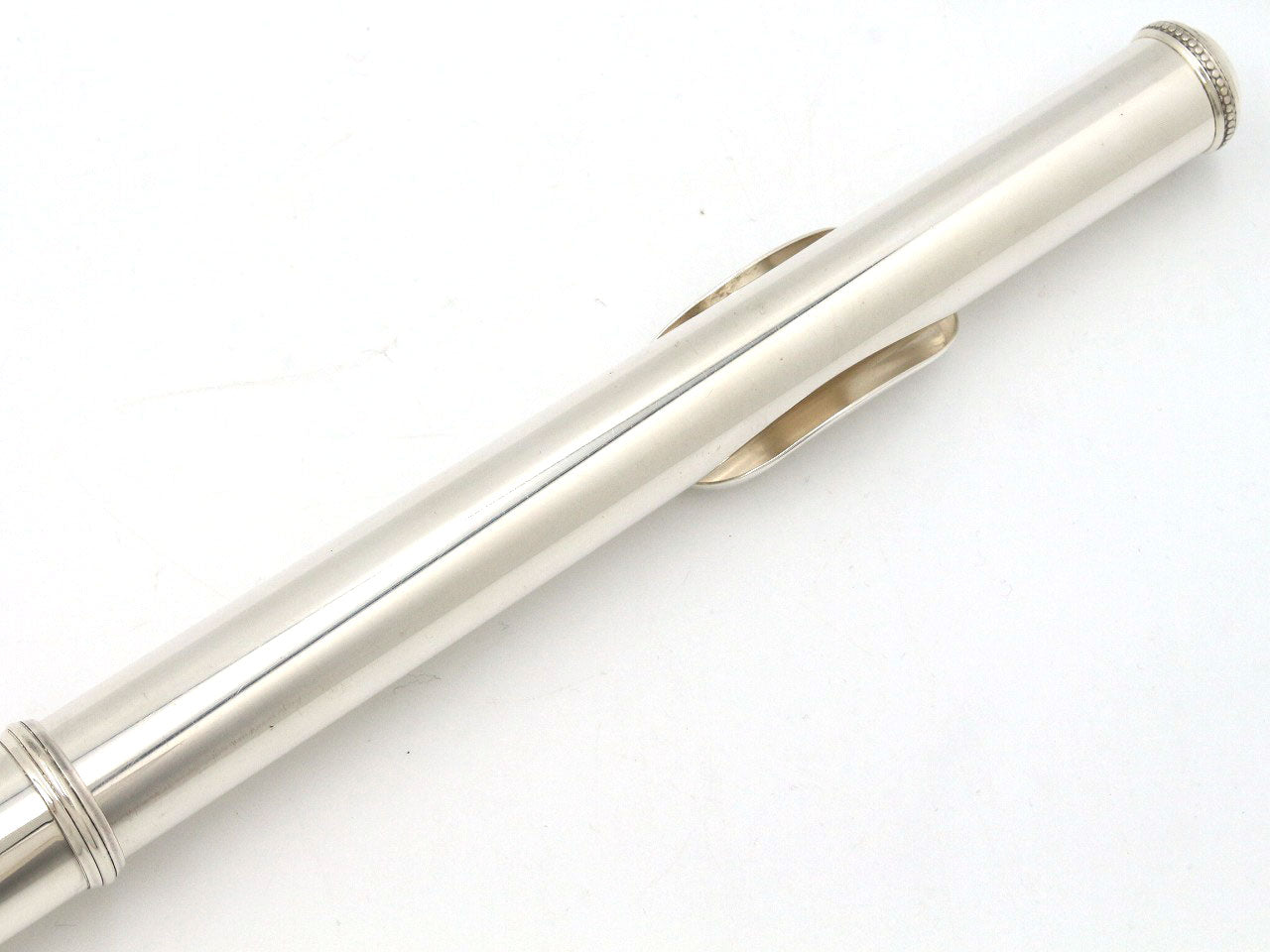 [SN 6240] USED YAMAHA / Flute YFL-351 Lip silver, all tampos replaced [09]