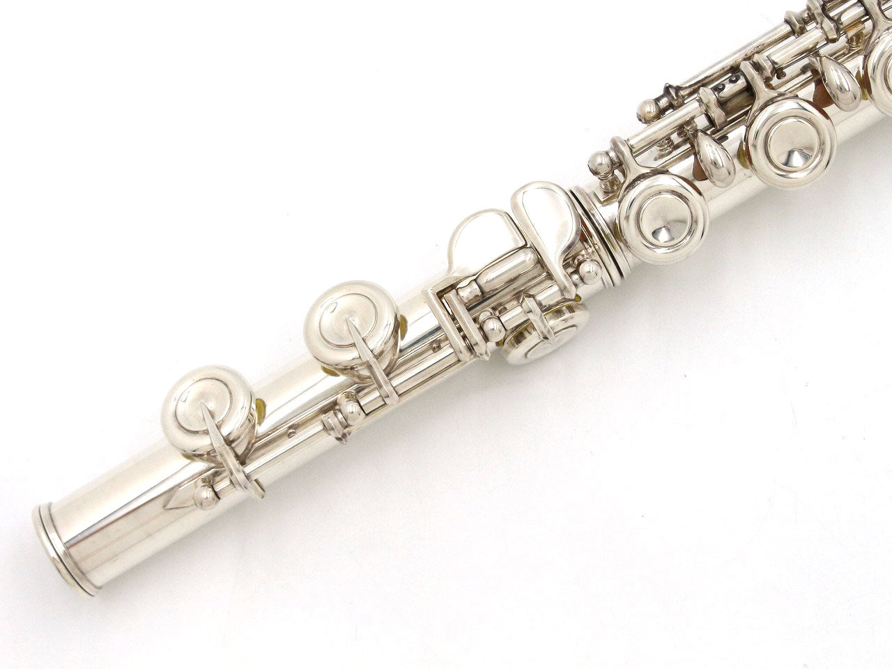 [SN 6240] USED YAMAHA / Flute YFL-351 Lip silver, all tampos replaced [09]