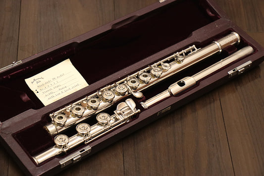 [SN 49922] USED MURAMATSU DN RH Heavy 445 all silver flute [10]