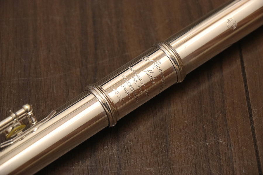[SN 49922] USED MURAMATSU DN RH Heavy 445 all silver flute [10]
