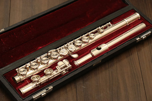 [SN 2045] USED YAMAHA / YAMAHA YFL-451 Silver Head Flute [10]