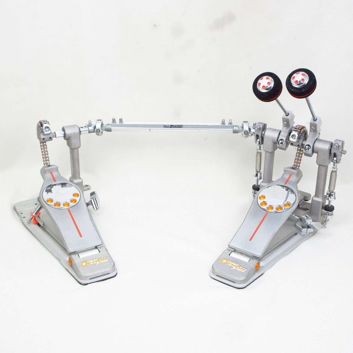 USED Pearl / P-3002C "Demon Chain Double Pedal" "Twin Pedal [09]