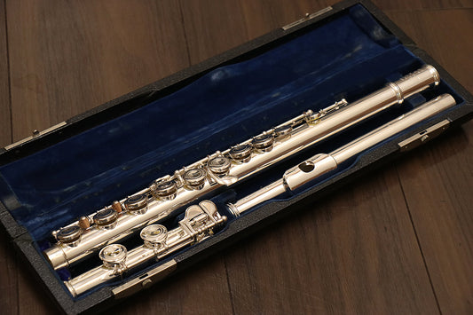 [SN 2039] USED SANKYO / SANKYO SILVER SONIC Silver Flute [10]