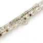 [SN 327] USED YAMAHA / Flute YFL-61 all silver, all tampos replaced [09]