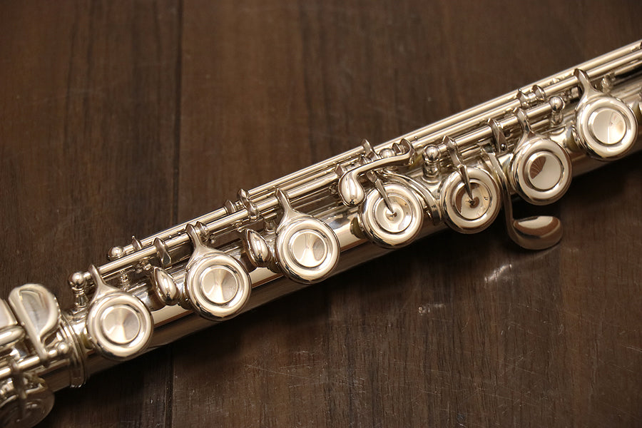 [SN 2145] USED YAMAHA / Yamaha YFL-611II All silver flute [10]