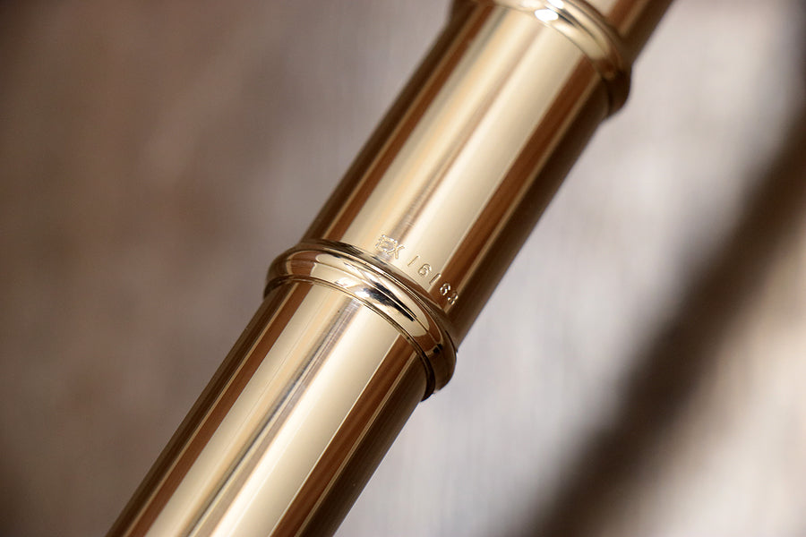 [SN 16163] USED MURAMATSU EX CC Silver Head Flute [10]