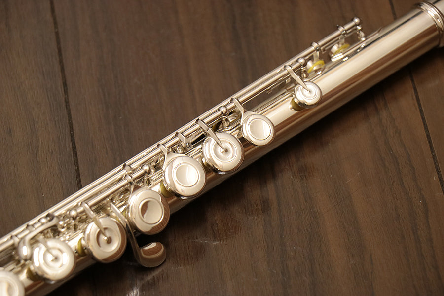 [SN 16163] USED MURAMATSU EX CC Silver Head Flute [10]