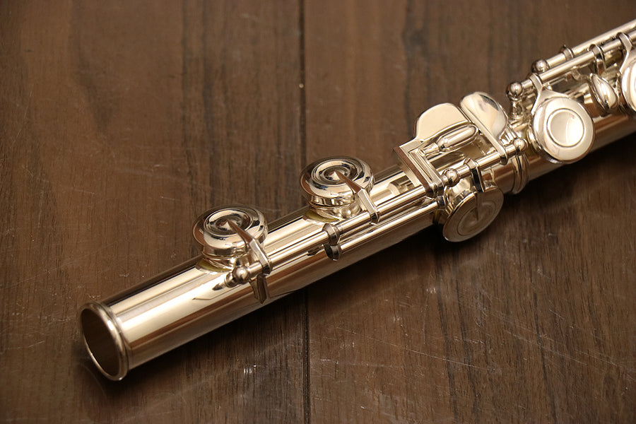 [SN 16163] USED MURAMATSU EX CC Silver Head Flute [10]