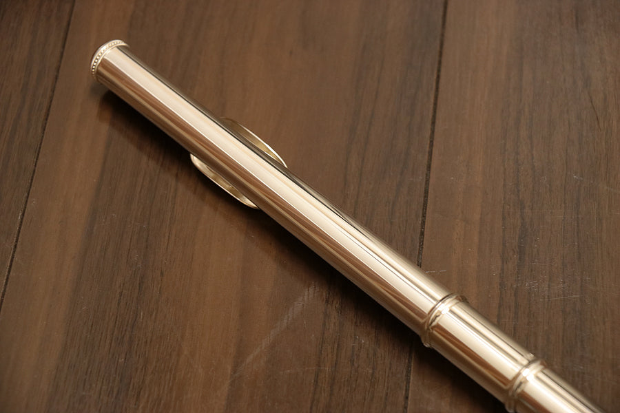 [SN 16163] USED MURAMATSU EX CC Silver Head Flute [10]