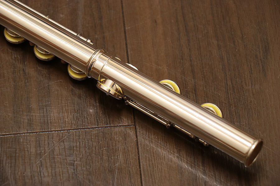 [SN 16163] USED MURAMATSU EX CC Silver Head Flute [10]