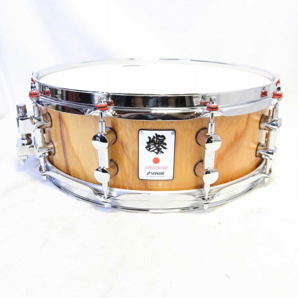 USED SONOR / SSE13-1405SDW KEYAKI Snare Drum 14x5, pure Japanese zelkova wood, gouged body, case included [08]