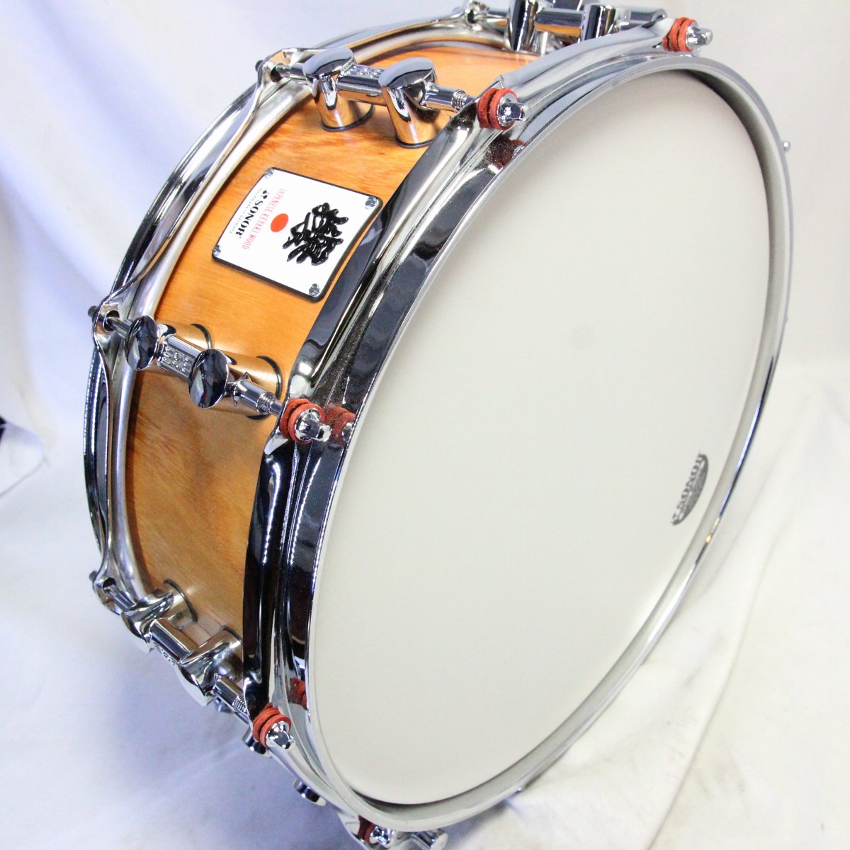 USED SONOR / SSE13-1405SDW KEYAKI Snare Drum 14x5, pure Japanese zelkova wood, gouged body, case included [08]