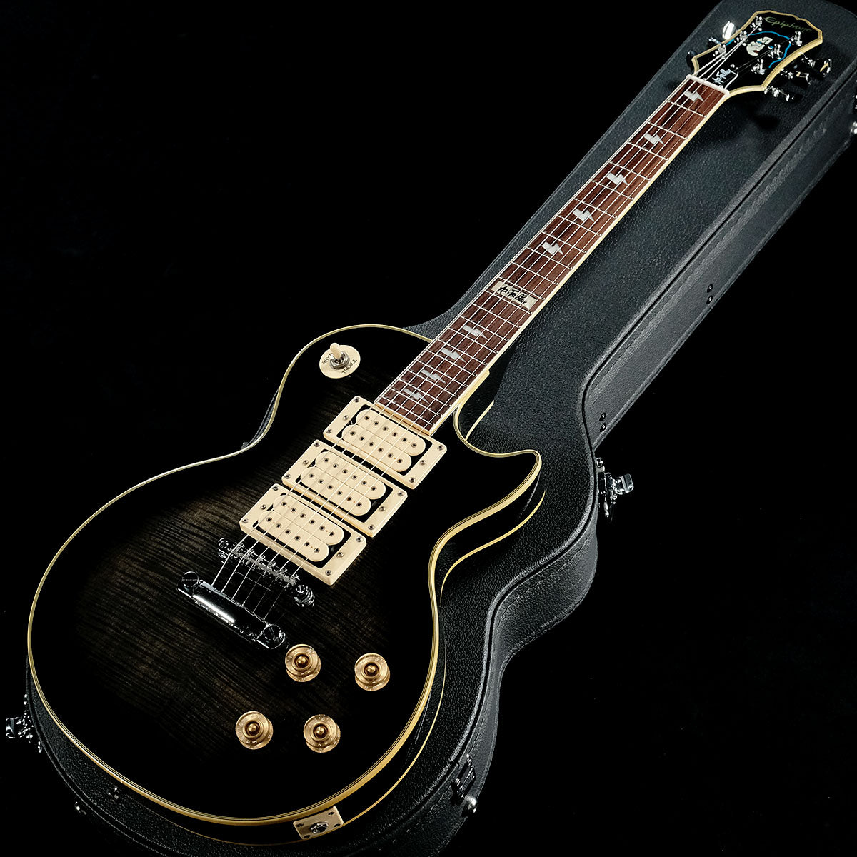 [SN I00031839] USED Epiphone / Ace Frehley Signature Les Paul Black Burst 2000 [05]
