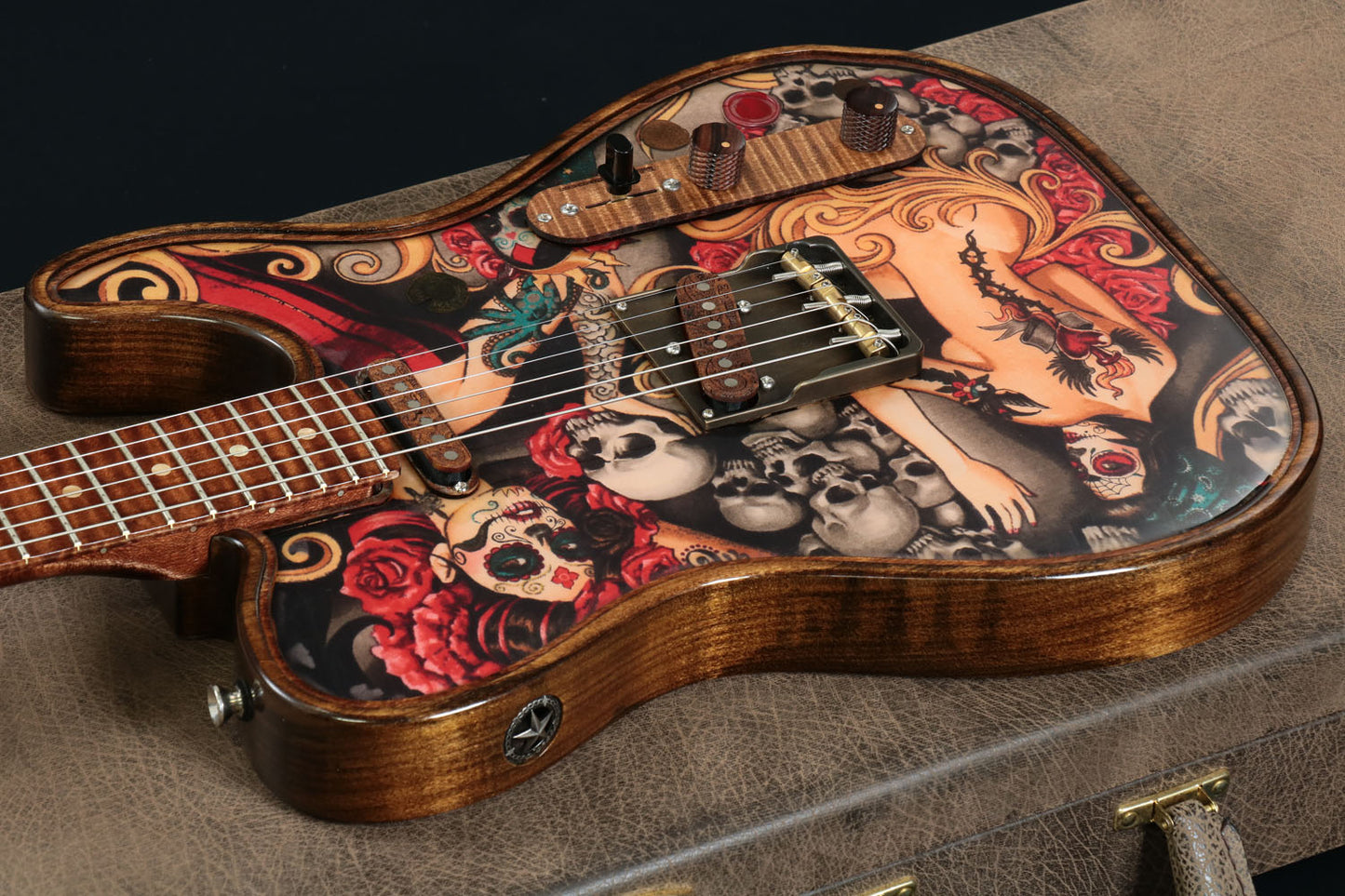[SN 900510] USED Walla Walla Guitar Company / Marverick Pro Crystal Tattoo and Rose [2019 / 3.17kg] Walla Walla Guitar Electric Guitar [08]