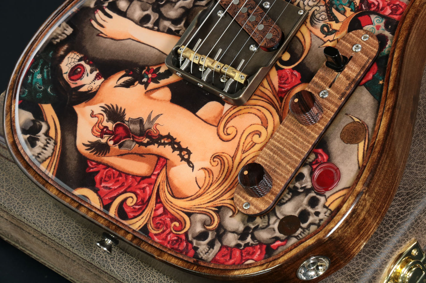 [SN 900510] USED Walla Walla Guitar Company / Marverick Pro Crystal Tattoo and Rose [2019 / 3.17kg] Walla Walla Guitar Electric Guitar [08]