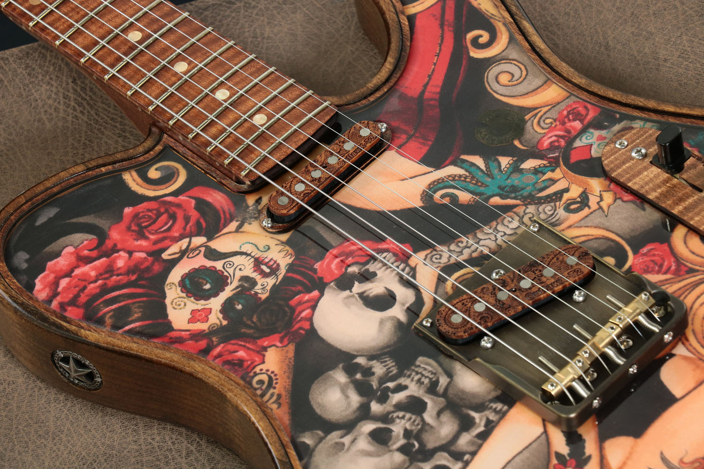 [SN 900510] USED Walla Walla Guitar Company / Marverick Pro Crystal Tattoo and Rose [2019 / 3.17kg] Walla Walla Guitar Electric Guitar [08]