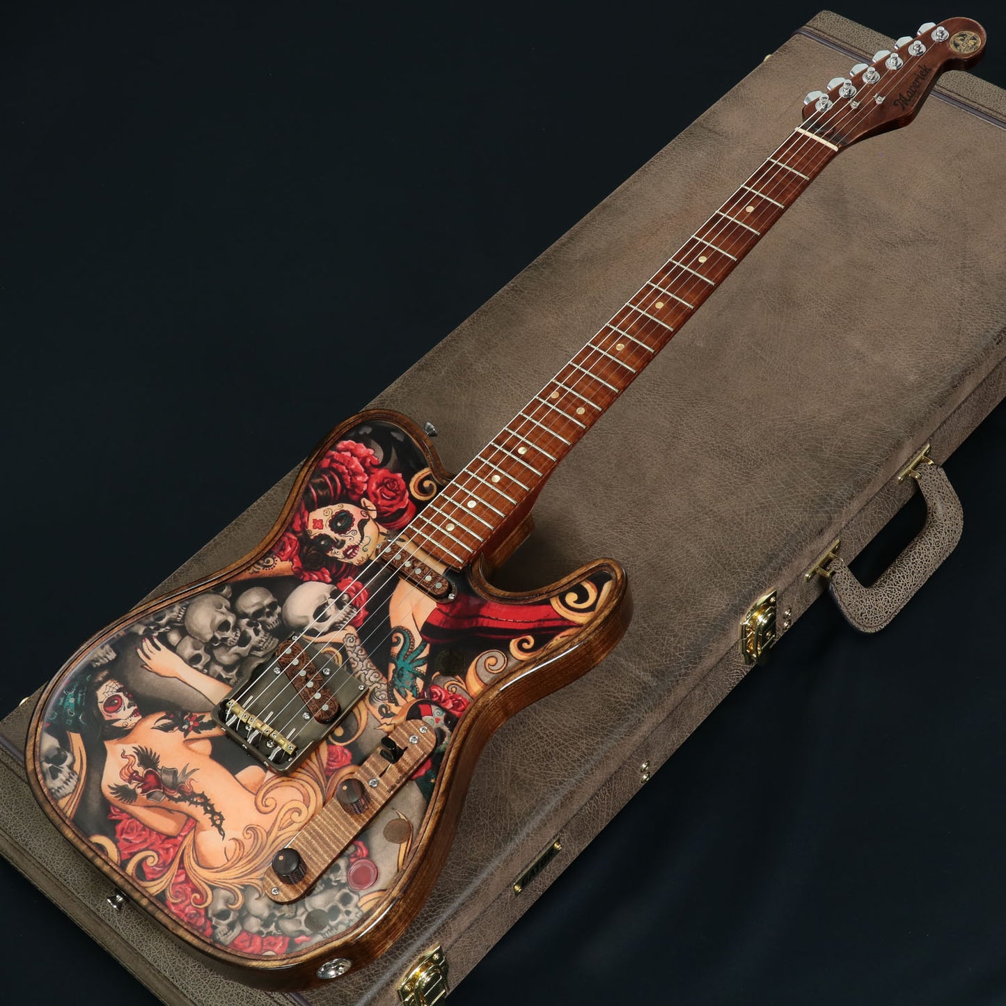 [SN 900510] USED Walla Walla Guitar Company / Marverick Pro Crystal Tattoo and Rose [2019 / 3.17kg] Walla Walla Guitar Electric Guitar [08]