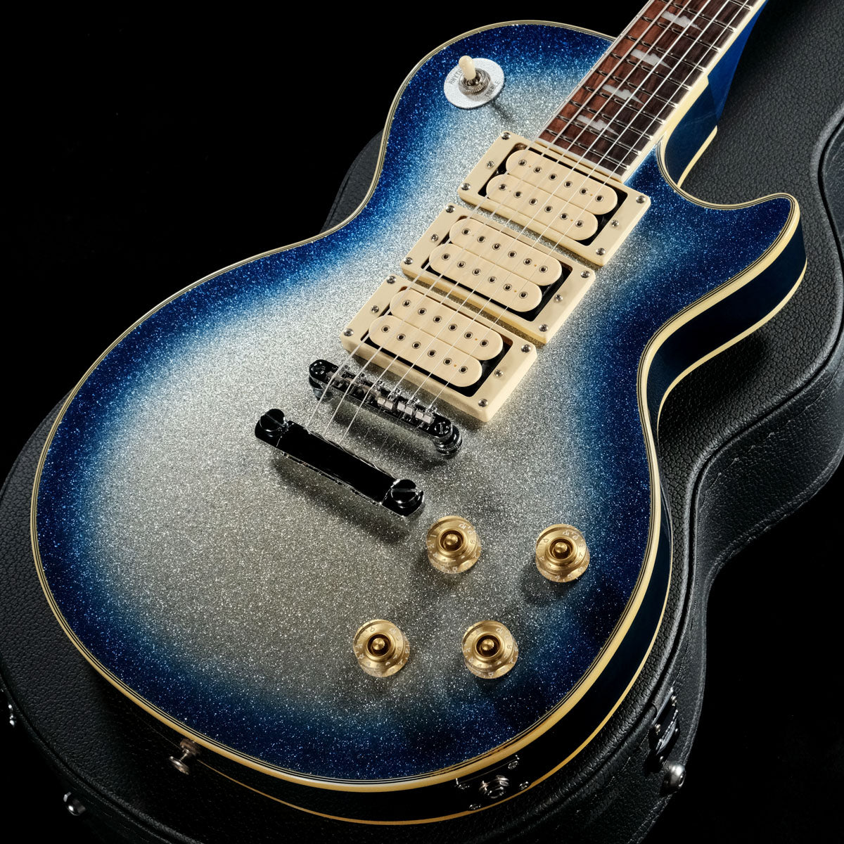 [SN I00010046] USED EPIPHONE / Ace Frehley Les Paul Silver Flake / Blue Burst 2000 [05]