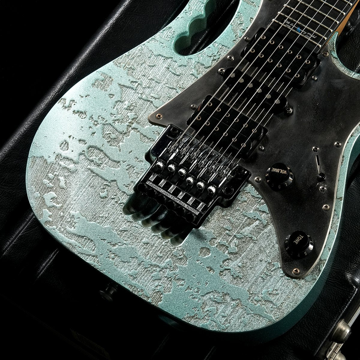 [SN F98057522] USED IBANEZ / JEM90 HAM Blue-green metallic texture [05]
