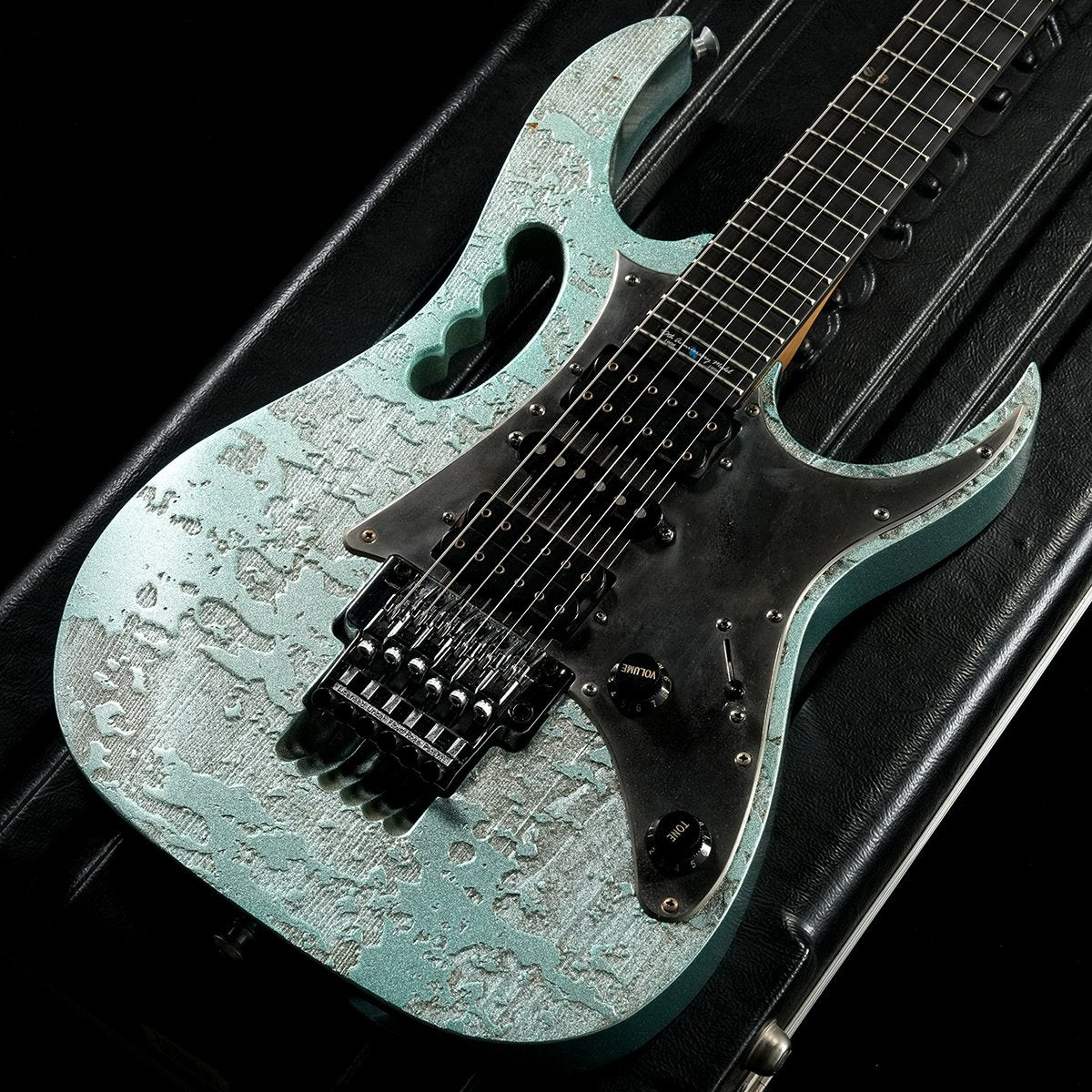 [SN F98057522] USED IBANEZ / JEM90 HAM Blue-green metallic texture [05]
