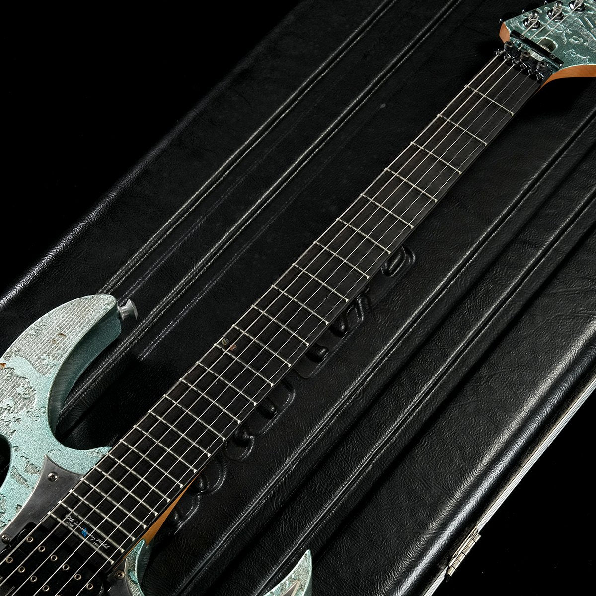 [SN F98057522] USED IBANEZ / JEM90 HAM Blue-green metallic texture [05]