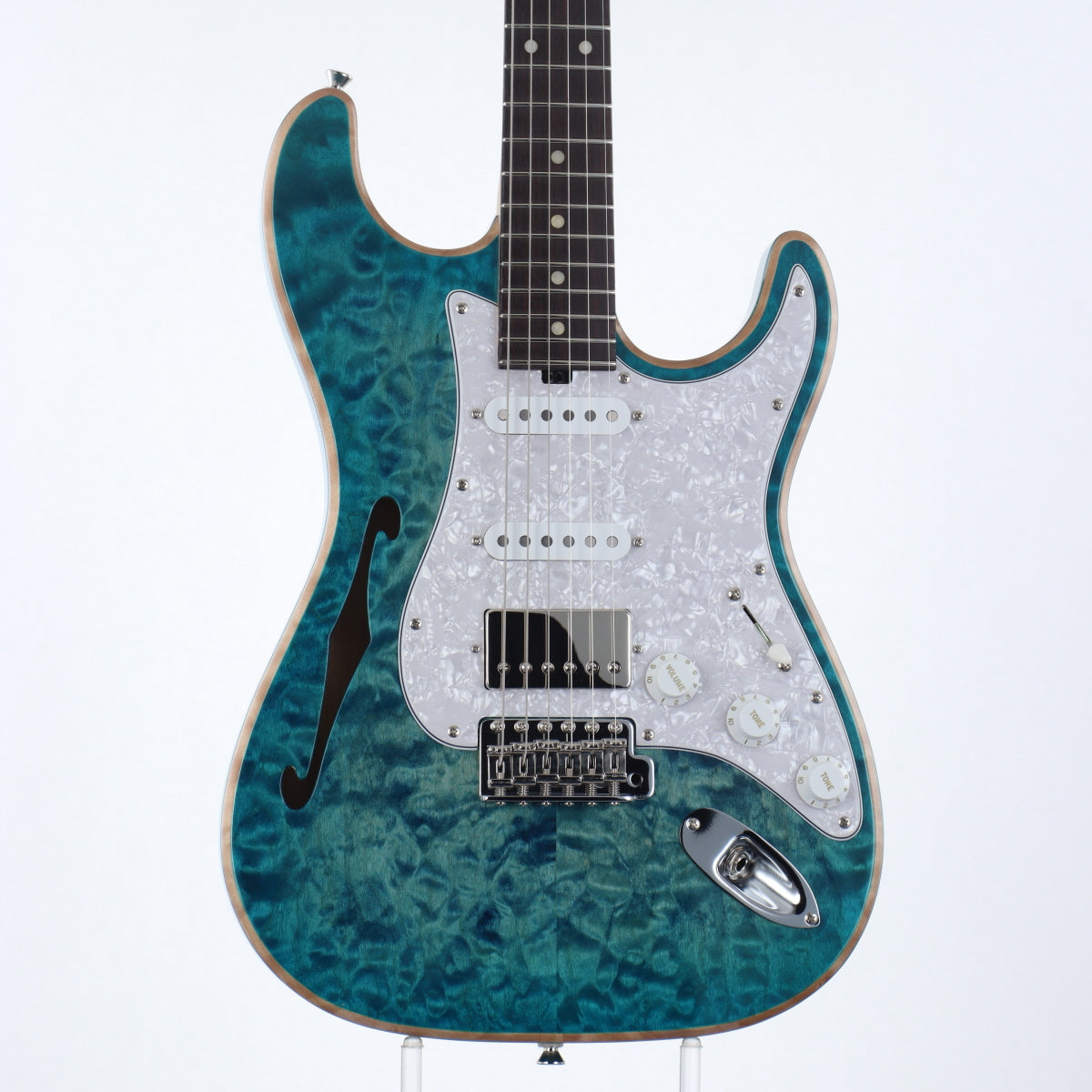 [SN 4624] USED Red House / Piccola S Hollow SSH Trans Blue Burst [12]